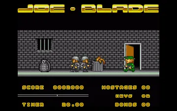 Joe Blade screen shot game playing